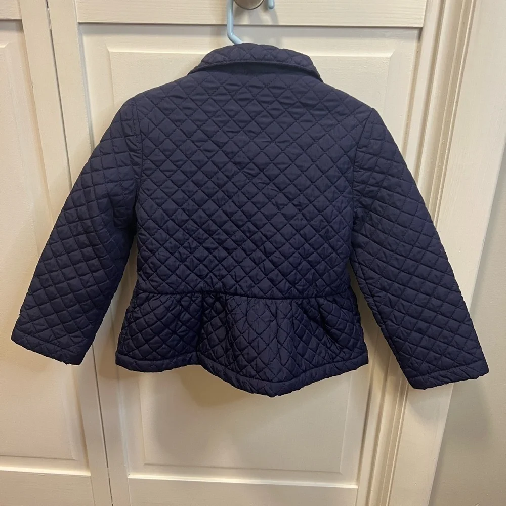 Gymboree Quilted Jacket Size Girls XS (4) Color Navy Blue